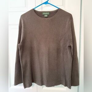 Brown Eddie Bauer Pima Cotton Sweater